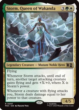 Storm, Queen of Wakanda (097) Surge Foil - Commander: Marvel Super Heroes