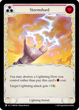 Stormshard (Red) (OMN190) Rainbow Foil - Omens of the Third Age