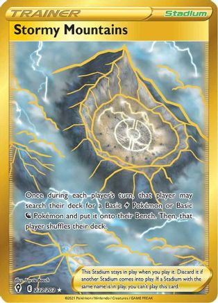 Stormy Mountains (Gold) (232) Holofoil - Evolving Skies