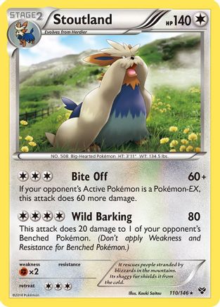 Stoutland (110) - XY Base Set