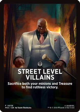 Street Level Villains (Jumpstart Front Card) (038) - Commander: Marvel Super Heroes
