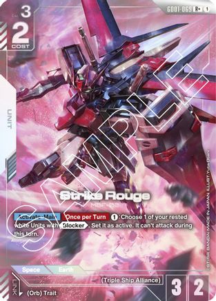 Strike Rouge (R+) (GD01-069) Holofoil - Newtype Rising