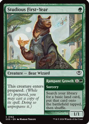 Studious First-Year // Rampant Growth (162) - Secrets of Strixhaven
