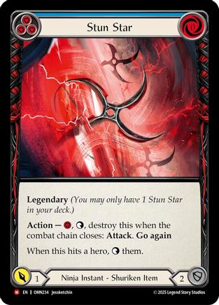 Stun Star (Blue) (OMN234) Cold Foil - Omens of the Third Age