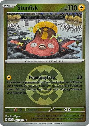 Stunfisk (Quick Ball) (62) Reverse Holofoil - Ascended Heroes