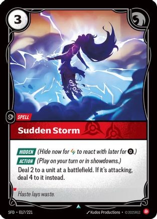Sudden Storm (017) Foil - Spiritforged