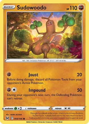 Sudowoodo (94) - Lost Origin