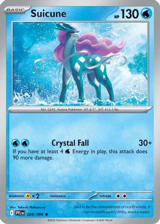 Suicune (26) Holofoil - Phantasmal Flames