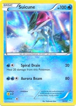 Suicune (30) Holofoil - Trainer Kit: Pikachu Libre & Suicune