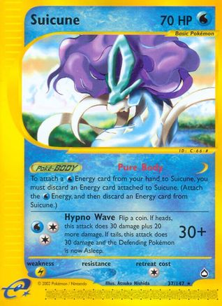 Suicune (37) Reverse Holofoil - Aquapolis