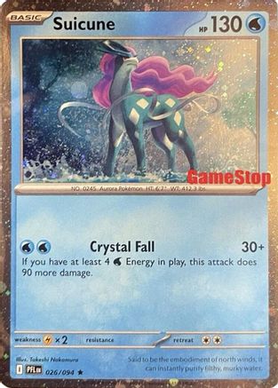 Suicune (Cosmos Holo) (Gamestop Exclusive) (26) Holofoil - Miscellaneous Cards & Products