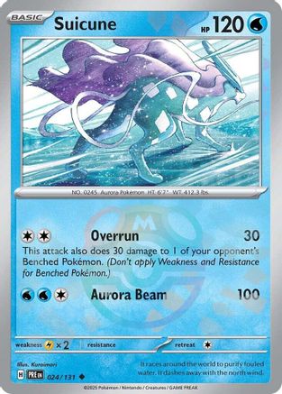 Suicune (Master Ball Pattern) (24) Reverse Holofoil - Prismatic Evolutions