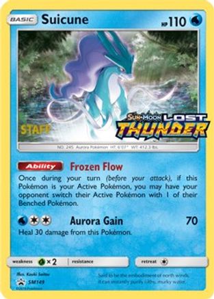Suicune (Prerelease) [Staff] (SM149) Holofoil - Black Star Promos