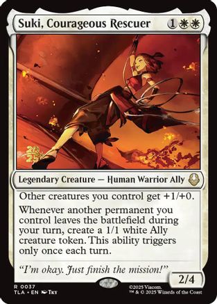 Suki, Courageous Rescuer (Prerelease) (037) Foil - Avatar: The Last Airbender