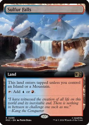 Sulfur Falls (Extended Art) (496) - Commander: Marvel Super Heroes