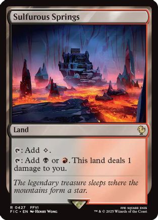 Sulfurous Springs (427) Surge Foil - Commander: FINAL FANTASY
