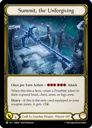Summit, the Unforgiving (Golden) (FAB295) Cold Foil - Flesh and Blood: Promo Cards