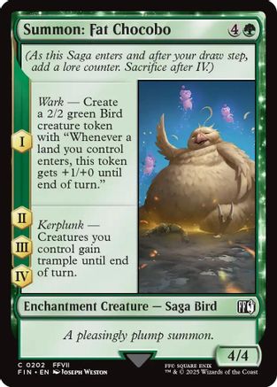 Summon: Fat Chocobo (202) Foil - FINAL FANTASY