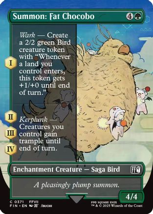 Summon: Fat Chocobo (Borderless) (371) - FINAL FANTASY
