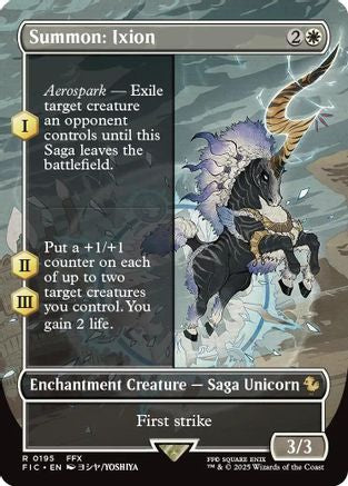 Summon: Ixion (Borderless) (195) Foil - Commander: FINAL FANTASY