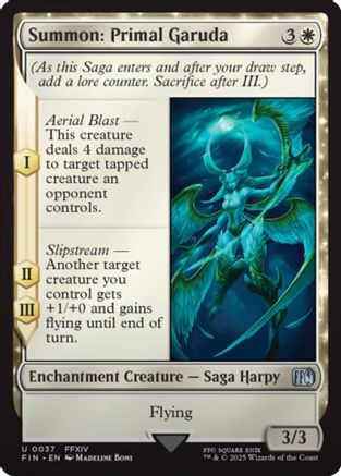 Summon: Primal Garuda (037) Foil - FINAL FANTASY