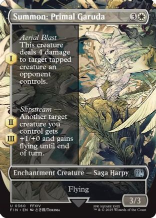 Summon: Primal Garuda (Borderless) (360) Foil - FINAL FANTASY