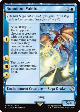 Summon: Valefor (042) Surge Foil - Commander: FINAL FANTASY