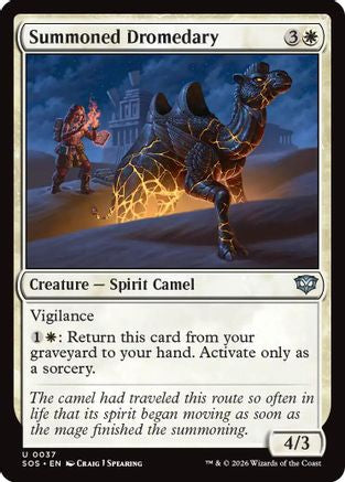 Summoned Dromedary (037) Foil - Secrets of Strixhaven