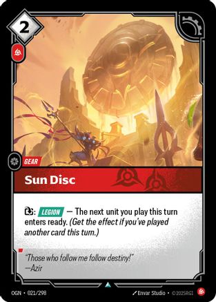 Sun Disc (021) Foil - Origins
