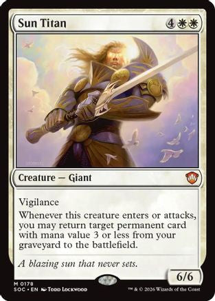 Sun Titan (178) - Commander: Secrets of Strixhaven