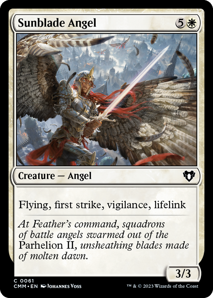 Sunblade Angel (061) Foil - Commander Masters