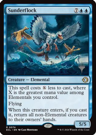 Sunderflock (Promo Pack) (074) Foil - Lorwyn Eclipsed