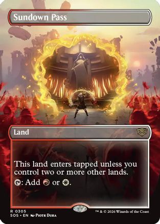 Sundown Pass (Borderless) (305) Foil - Secrets of Strixhaven