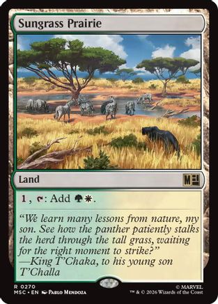 Sungrass Prairie (270) Surge Foil - Commander: Marvel Super Heroes