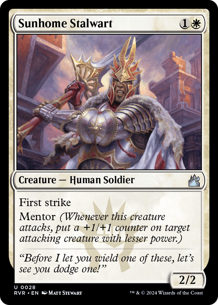 Sunhome Stalwart (028) Foil - Ravnica Remastered