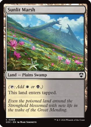 Sunlit Marsh (409) - Commander: Secrets of Strixhaven