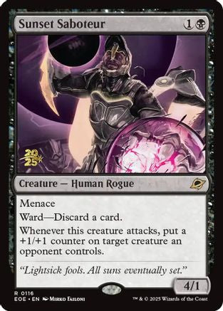 Sunset Saboteur (Prerelease) (116) Foil - Edge of Eternities