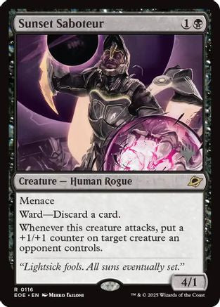 Sunset Saboteur (Promo Pack) (116) Foil - Edge of Eternities