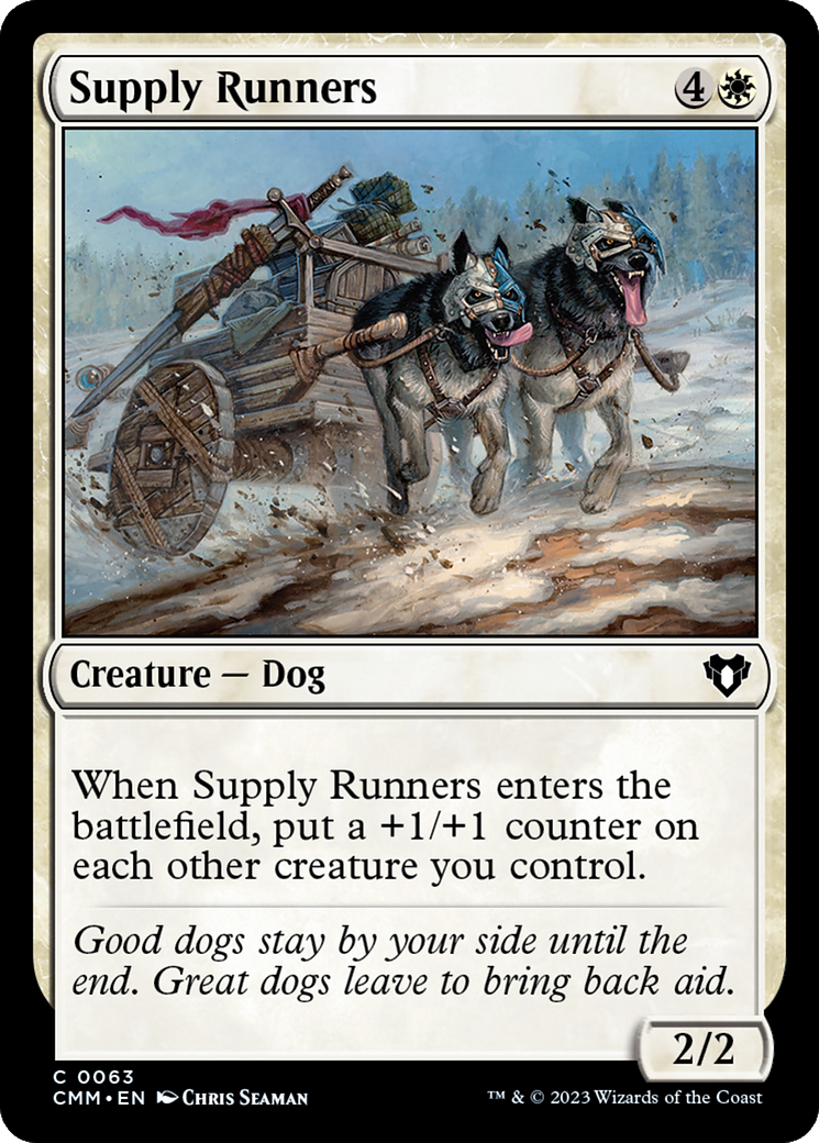 Supply Runners (063) Foil - Commander Masters