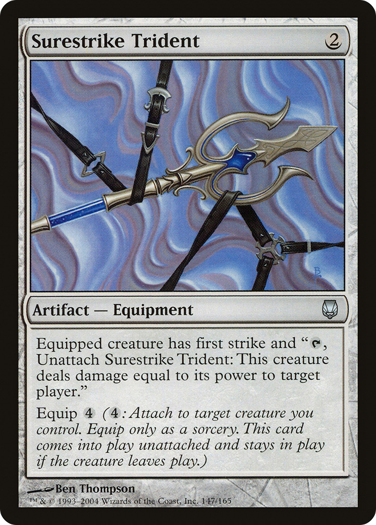 Surestrike Trident (147) Foil - Darksteel