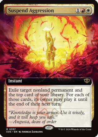 Suspend Aggression (Extended Art) (357) Foil - Secrets of Strixhaven