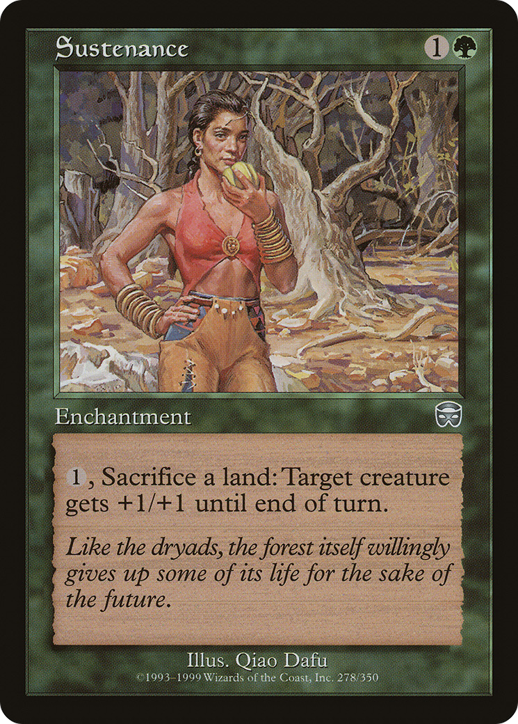 Sustenance (278) Foil - Mercadian Masques