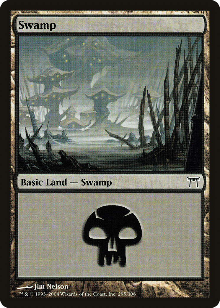 Swamp (295) Foil - Champions of Kamigawa