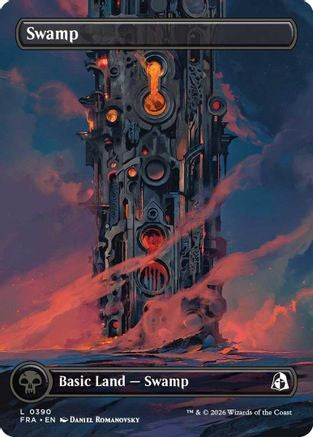 Swamp (Bottom) (Borderless) (390) Foil - Reality Fracture