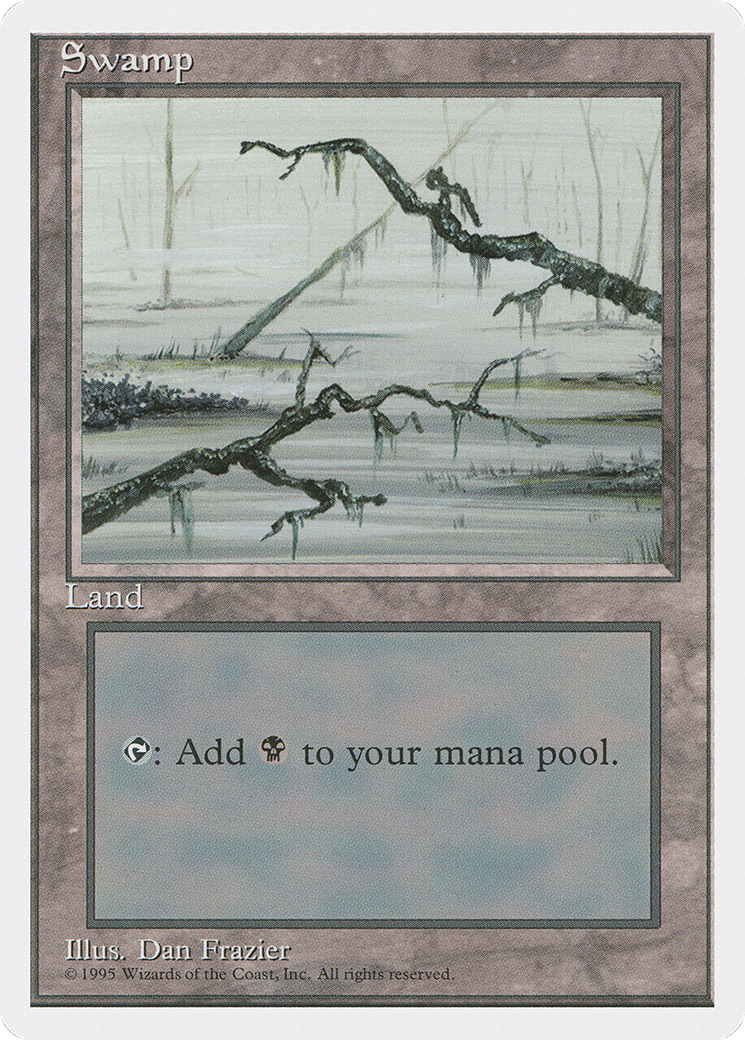 Swamp (c) - Fourth Edition