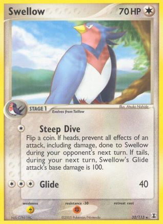 Swellow (32) Reverse Holofoil - Delta Species