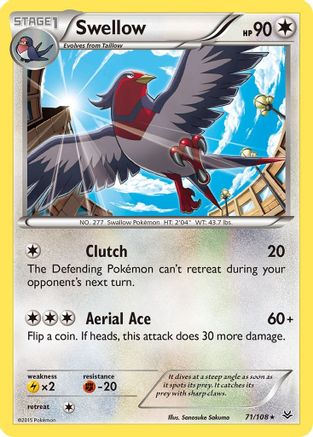 Swellow (71) Reverse Holofoil - Roaring Skies