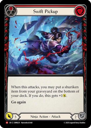Swift Pickup (OMN231) Rainbow Foil - Omens of the Third Age