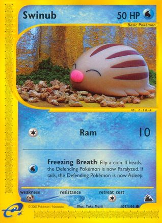 Swinub (107) Reverse Holofoil - Skyridge