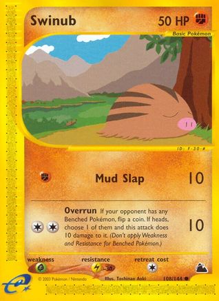 Swinub (108) Reverse Holofoil - Skyridge